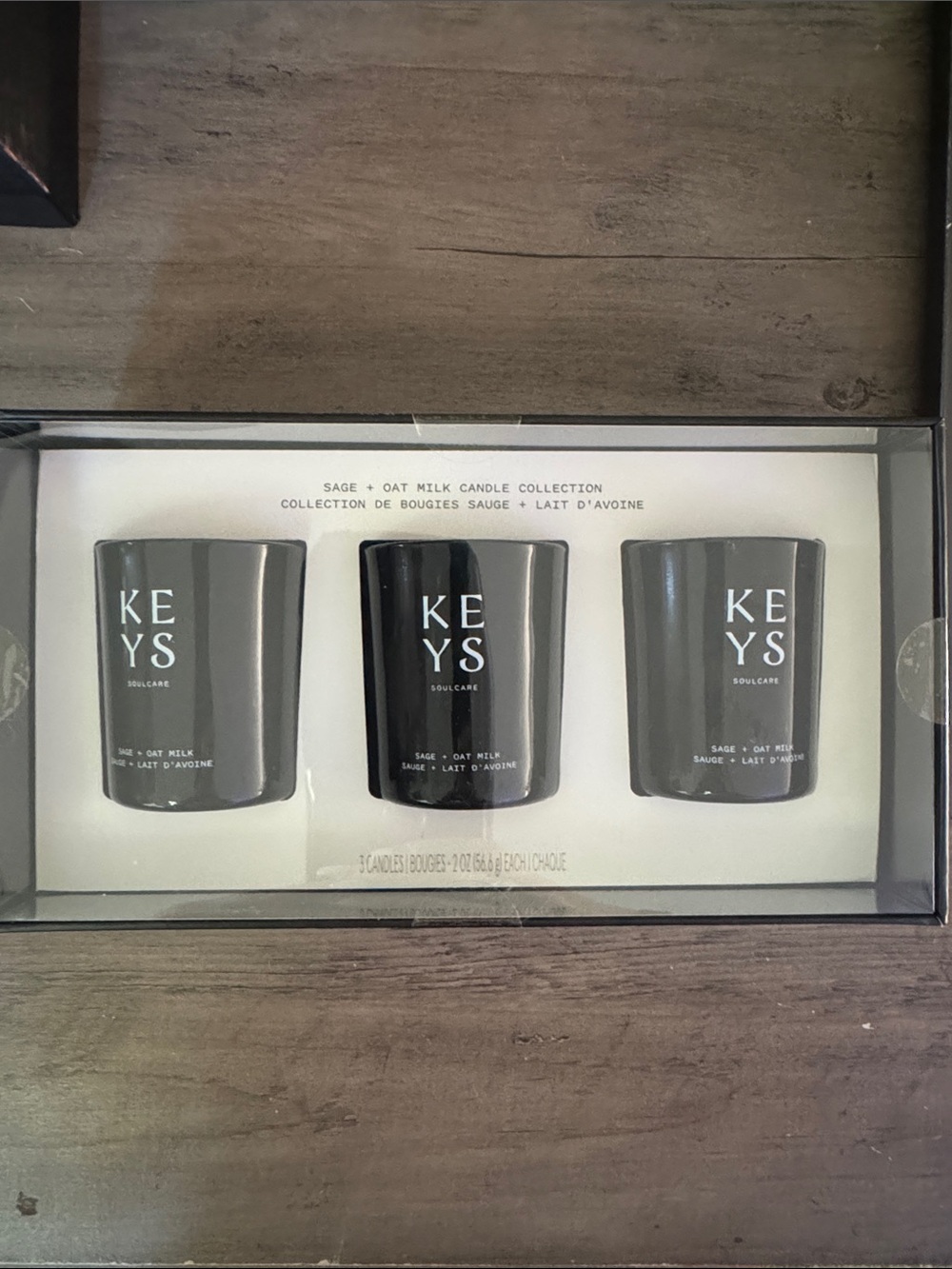 KEYS Sage + Oat Milk Candle Set - Gray